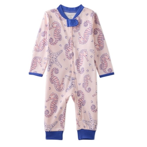 SHADOW Footless Sleep & Play - Horse-Sea, size 0-3M