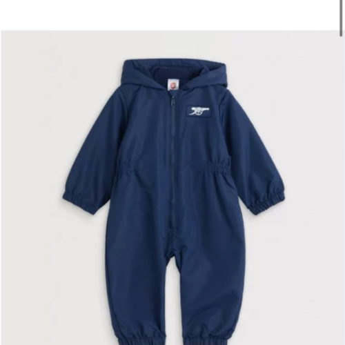 Arsenal Baby Shower Resistant Navy Puddlesuit | Official Online Store