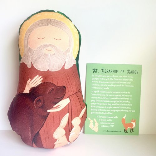 St. Seraphim of Sarov Snuggly Saints doll — Draw Near Designs