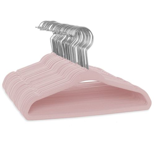 Casafield 11" Velvet Baby Hangers For Infant & Toddler Clothes, Set Of 50