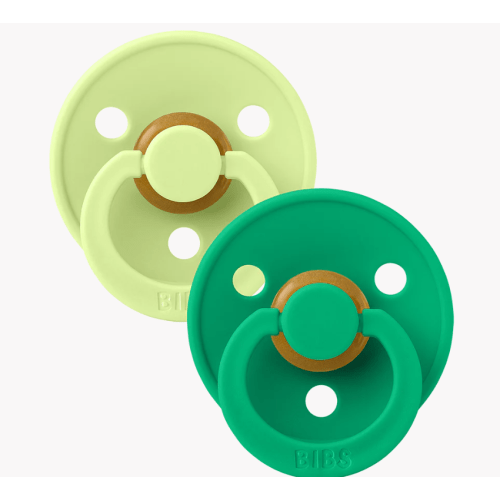 BIBS Colour Pacifiers 2 Pack | Matcha/Cactus | Latex – Bibsworld store US