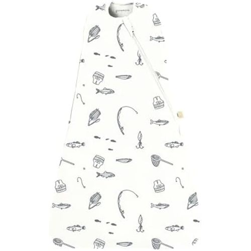 GUNAMUNA Unisex Baby Swaddle Sleep Sack, Easy Diaper Changes, 0.5 TOG, Infants and Toddlers 0-3 Months