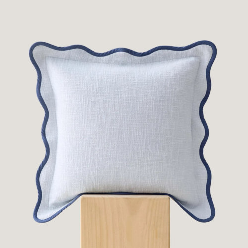 Double Stitch by Bedsure Double Stitch Cotton Decorative Scalloped Throw Pillow Coveron & Reviews | Wayfair