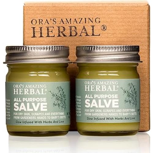 Ora's Amazing Herbal, Hand Salve for Men, Healing Ointment, Foot Balm, Calendula Cream, Salve, Comfrey Salve, All Purpose Salve, Cracked Heels, Cuticle Cream