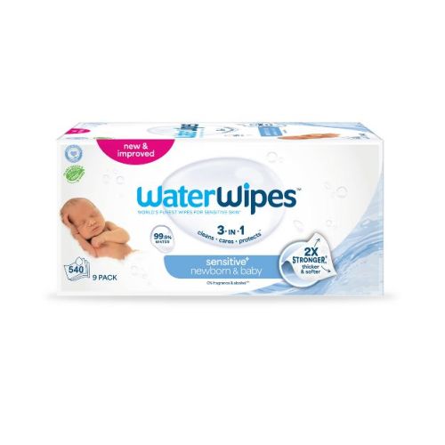 WaterWipes Plastic-Free Original Unscented 99.9% Water Based Baby Wipes - 240ct