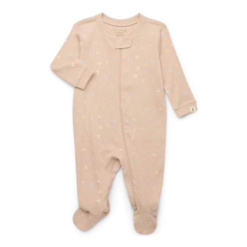 easy-peasy Organic Cotton Baby Girl Footed Pajamas, Long Sleeve One-Piece Sleeper, Infant Pajamas, size 0–9 Months