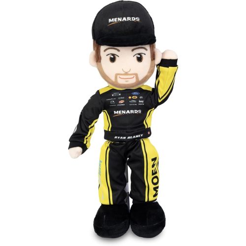 Playtime by Eimmie NASCAR-Themed Soft Baby Doll, 14-Inch Plush Racing Rag Doll for Kids, Team Penske Ryan Blaney (Menards) Motorsports Plush Figure, Fabric Stuffed Toy for All Ages