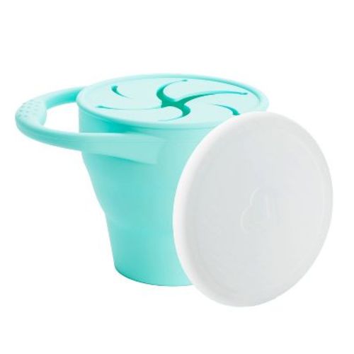 Munchkin Silicone Baby Snack Catcher With Lid - Mint