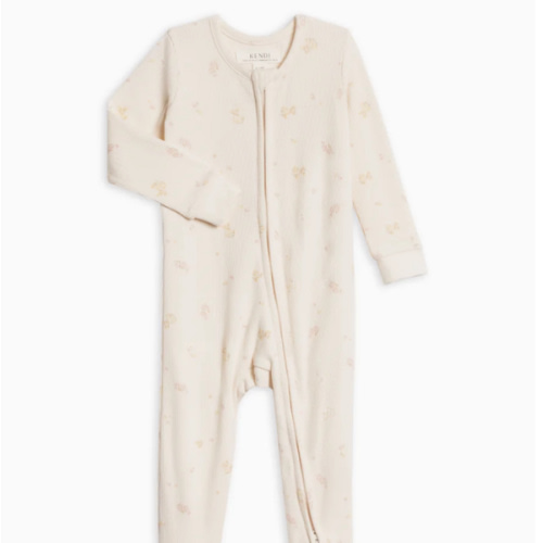 Kit Ribbed Zipper Sleeper | Emma Floral
