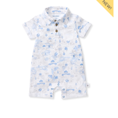 Santorini Organic Baby Boy Romper