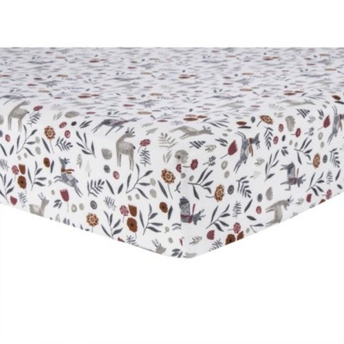 Trend Lab 100% Cotton Flannel Fitted Sheet - Scandi Folklore