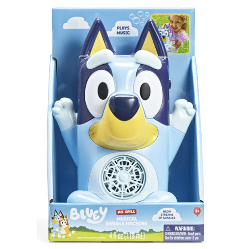Little Kid Inc. Bluey No Spill Musical Bubble Machine