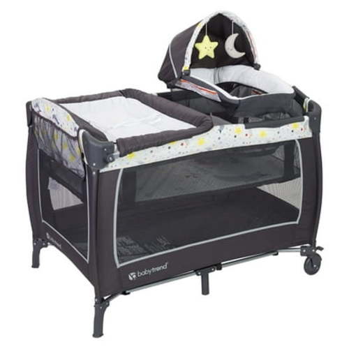 Baby Trend Lil Snooze Deluxe II Nursery Center Playard - Twinkle Twinkle Little Moon