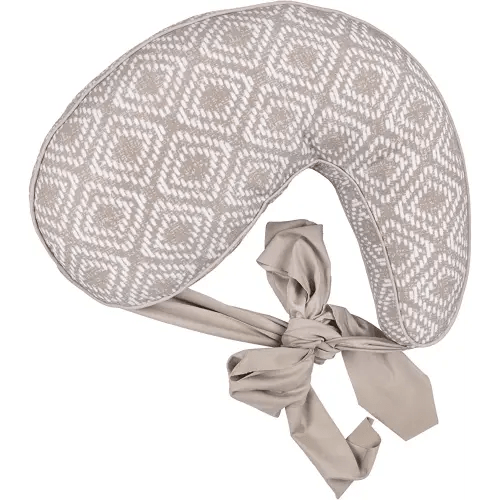 Boppy Anywhere Travel Nursing Pillow, Latte Rattan, Plus Sized to Petite with Stretch Belt, Portable Nursing Pillow, Breastfeeding and Bottle-Feeding Support, Machine Washable
