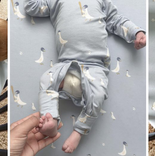Convertible Footie Pajamas | Baseball Goose