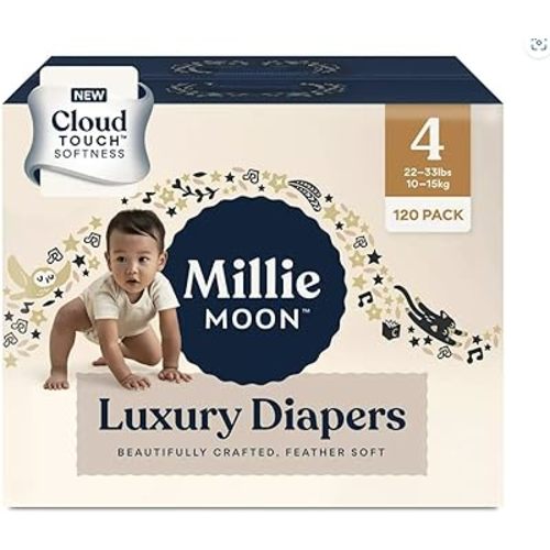 Diapers Sizes 1-6 Luxury Diapers COUCHES DE Luxe (Choose Size) (Size 4-72 Diapers (22lbs-33lbs))