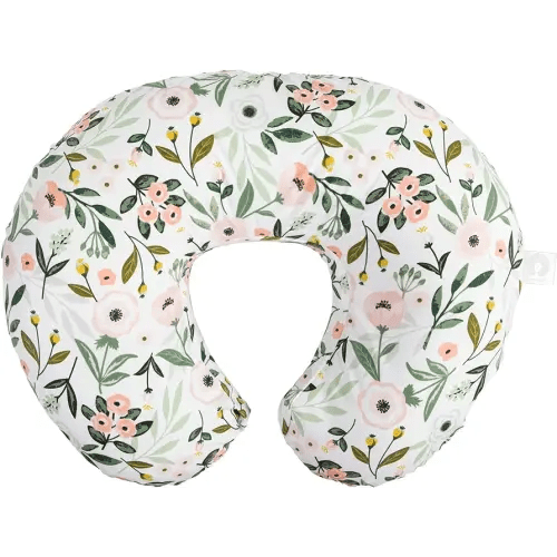 Boppy Nursing Pillow Original Support, #1 Selling Nursing Pillow Brand, Pink Garden, Ergonomic Nursing Essentials for Bottle and Breastfeeding, Firm Fiber Fill, with Removable Nursing Pillow Cover