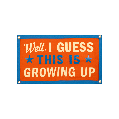 Well, I Guess This Is Growing Up Camp Flag | Blink-182 x Oxford Pennant