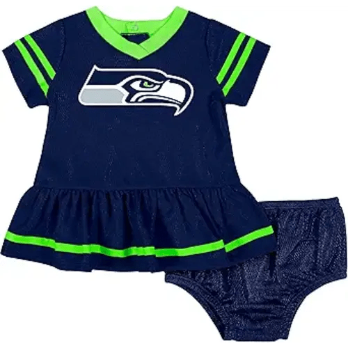 Gerber Girls' NFL Team Jersey Dress and Diaper Cover