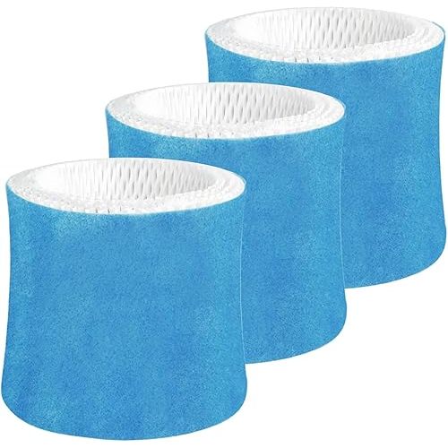 Humidifier Wicking Filter Replacement 2.0 Compatible with Canopy Bedside and Nursery Humidifier 2.0, Wood Pulp & Paper Filter, 3 Pack (Blue)