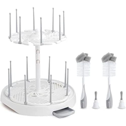 Munchkin® High Capacity Drying Rack and 2pk Sponge™ Bottle Brush