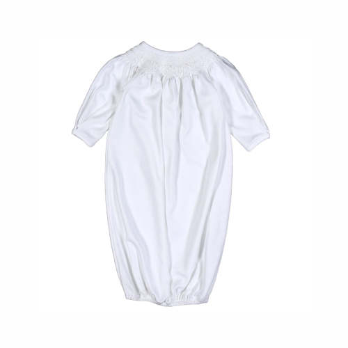WSM-319 WHITE SMK PIMA BISHOP GOWN