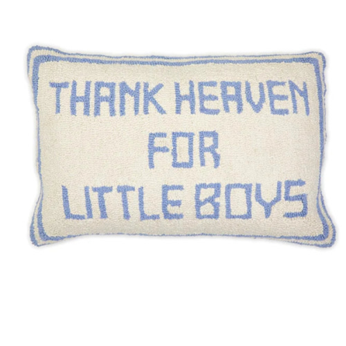 Thank Heaven for Little Boys Pillow – Olly-Olly