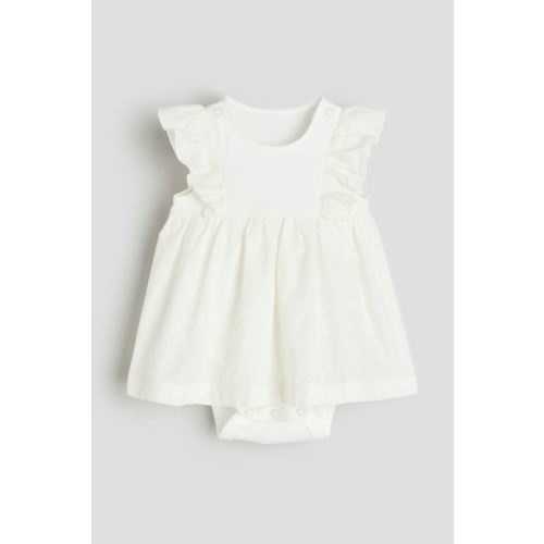 Ruffle-trimmed Bodysuit Dress
