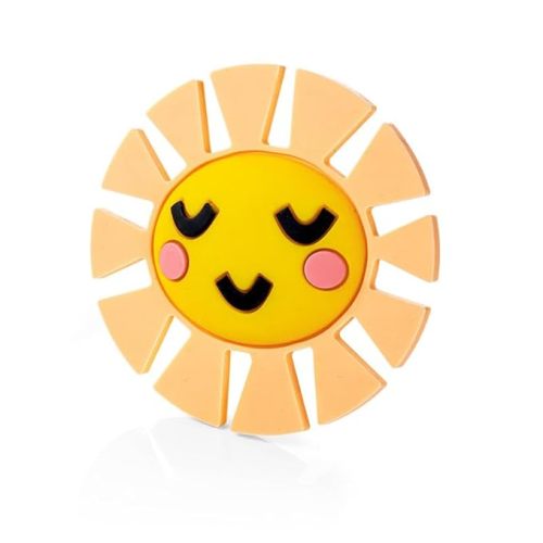 Lucy Darling Baby Teething Toy - Little Rainbow Sunshine - Silicone Baby Chew Toy for 0-6 and 0-12 Months - BPA Free Teether for Babies - Soothe Babies Gums - 2 in 1 Teether Toy