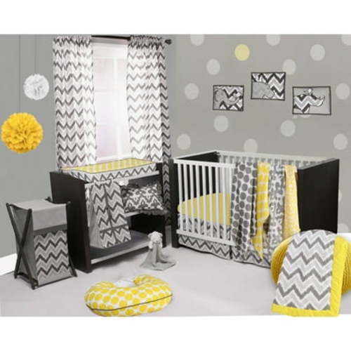 Bacati Modern 6 Piece Bedding Sets, Crib Bed
