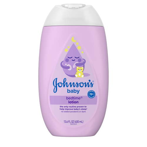 Johnson's Moisturizing Bedtime Baby Lotion for Soft Skin 13.6 oz