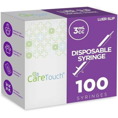 Care Touch 3 Ml Syringe Luer Slip Tip-pack Of 100