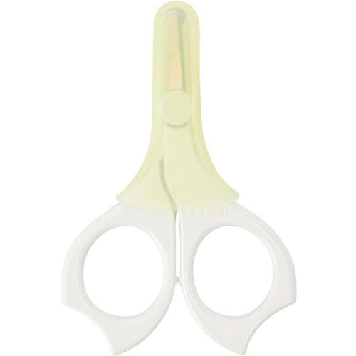 Pigeon Baby Nail Scissors with Rounded Tip, 3 Months (MADE IN JAPAN)