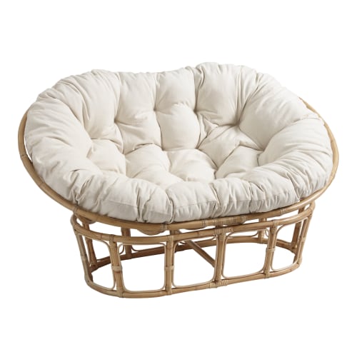 Elora Ivory Double Papasan Chair Cushion - World Market