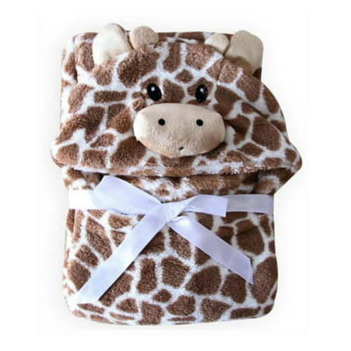 Canis Cartoon Flannel Towel & Washcloth, Brown