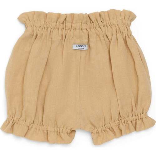Klea Ruffle Hem Bloomers, Toast - Donsje Amsterdam | Maisonette