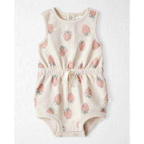 Baby Organic Cotton Strawberry-Print Romper - Little Planet | Carter's