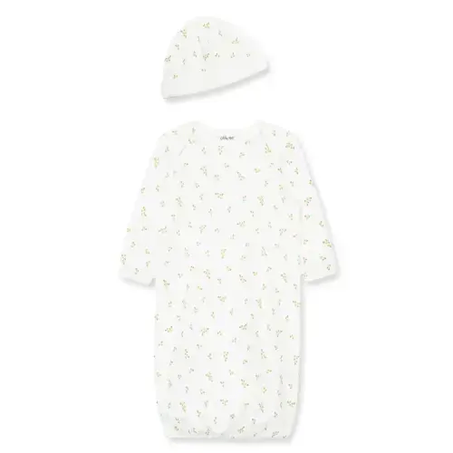Rosebud Sleeper Gown And Hat