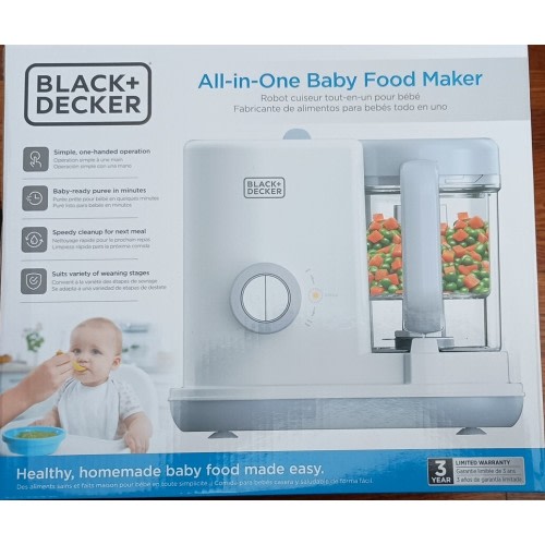 Black+Decker All-In-One Baby Food Maker BRAND NEW
