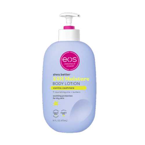 eos Shea Butter Body Lotion for Dry Skin, Warm, Soft, Cozy Vanilla Cashmere, 16 fl oz