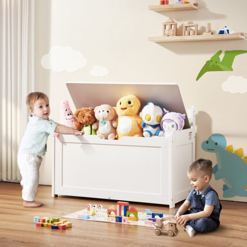 Harriet Bee Kids Toy Storage Bench Wooden Toy Box Chest 32.68 x 17.91 x 24.02" & Reviews | Wayfair