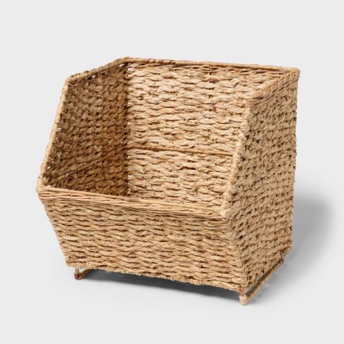 Braided Seagrass Open Front Crate - Brightroom™