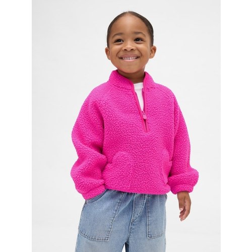 Baby & Toddler Sherpa Half-Zip Pullover