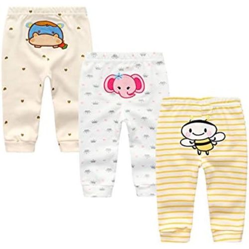 Kiddiezoom Baby Warmer Pants Lovely Boys Girls Solid Pant Trousers Leggings 0-24Month