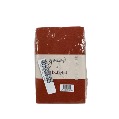 Goumikids Fitted Crib Sheet, Clay