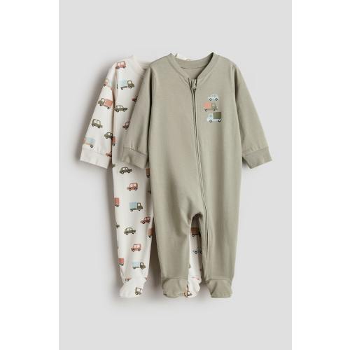 2-pack Zip-up Pajama Jumpsuits