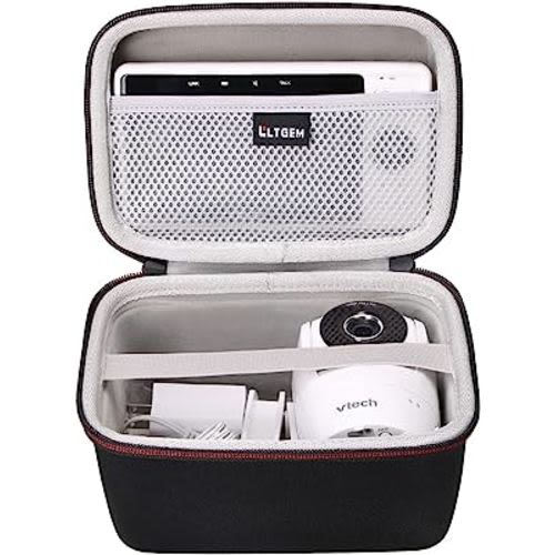 L LTGEM Baby Monitor Travel Case for VTech/Infant Optics DXR-8 PRO Baby Monitor - Hard Protective Carrying Storage Bag