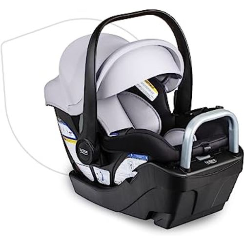 Britax Willow S Infant Car Seat with Alpine Base, ClickTight Technology, Rear Facing Car Seat with RightSize System, Glacier Onyx