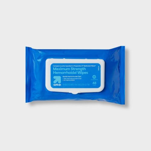 Medicated Hemorrhoid Fragrance Free Wipes - 48ct - Up&up™