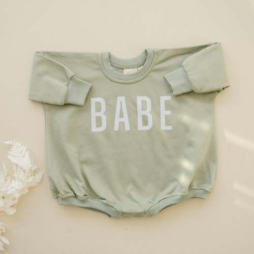 BABE Sweatshirt Romper - more colors – August + Willow